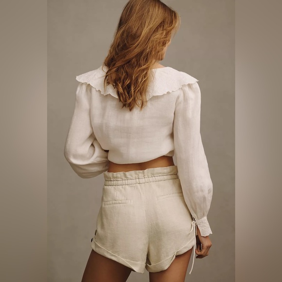 By Anthropologie City Beach Shorts Linen Blend size M - Picture 5 of 16